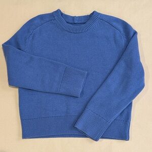 ABERCROMBIE Madeline Crew Sweater in Blue